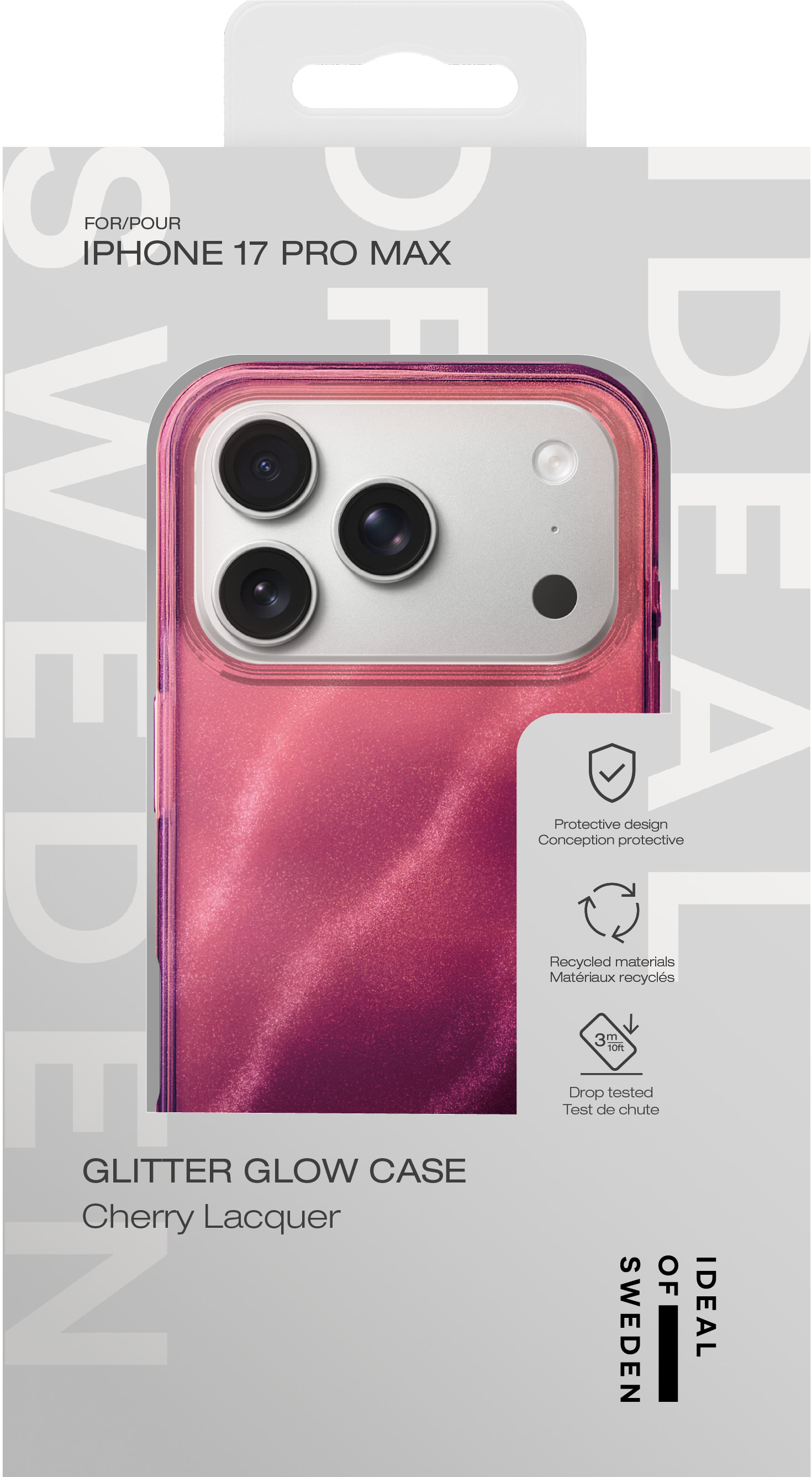 iDeal of Sweden Clear Case iPhone 17 Pro Max Cherry Lacquer – image 4