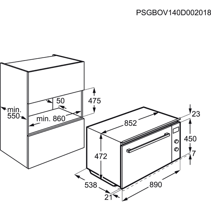 AEG BE6915001M oven – image 2