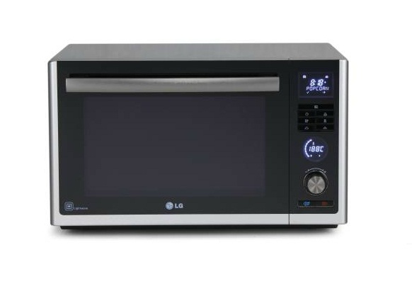 LG MJ3281BC microwave Black, Silver Built-in