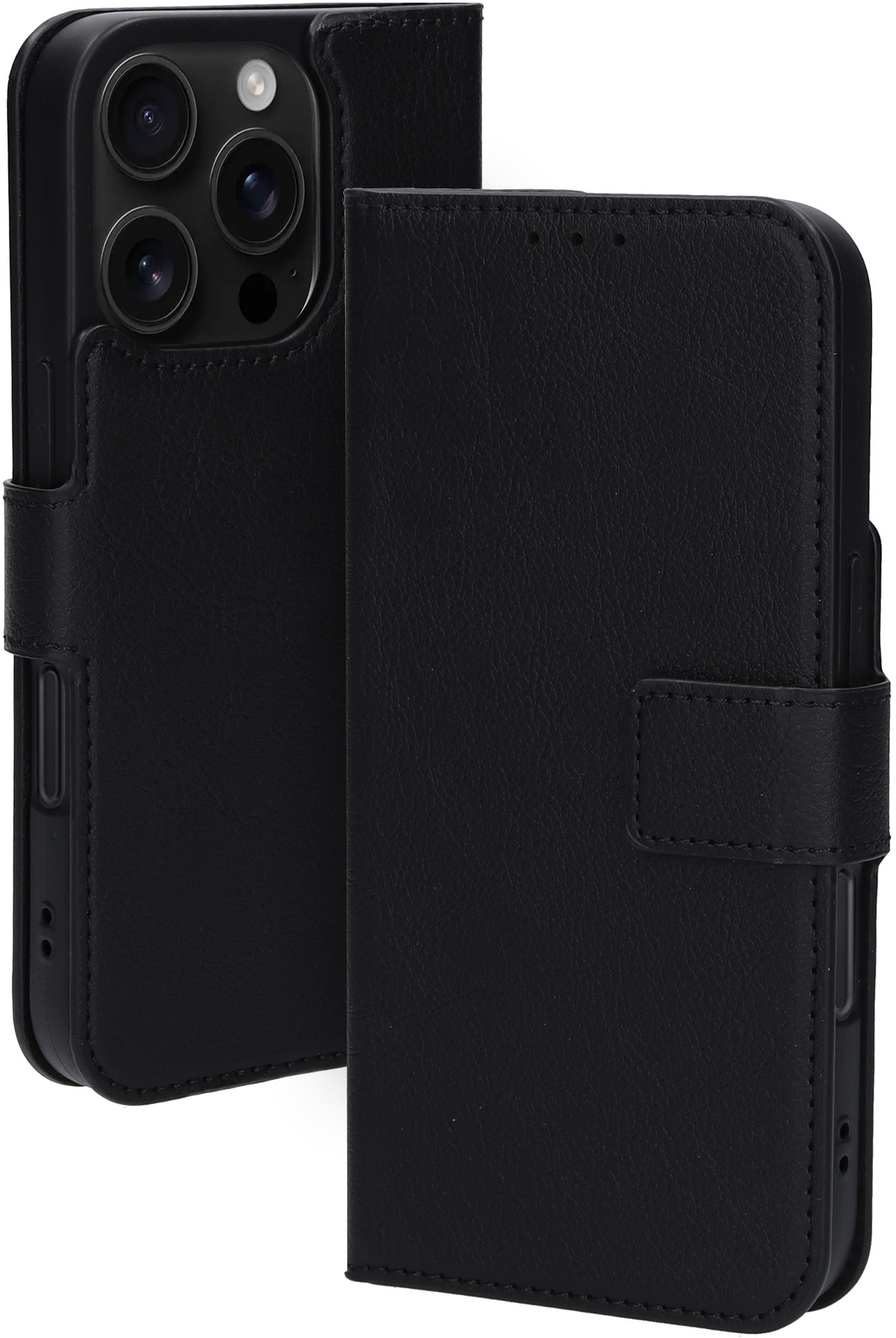 Mobiparts Classic Wallet Case Apple iPhone 16 Pro Black (MagSafe Compatible) – image 1