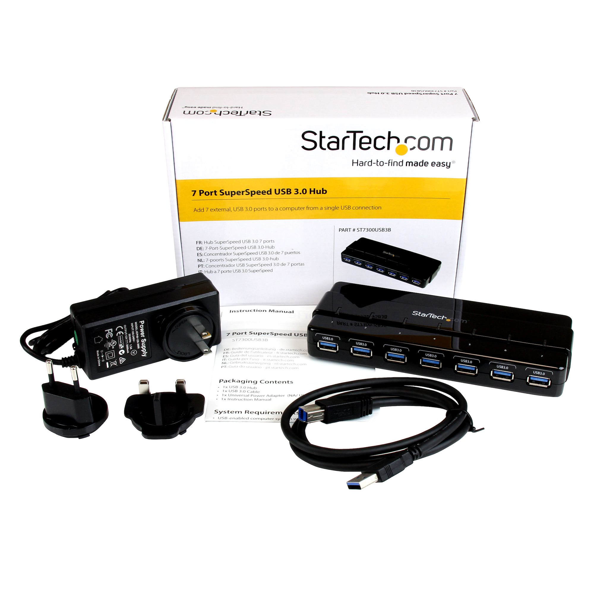 StarTech.com 7-Port USB 3.0 Hub (5Gbps) - Desktop – image 6