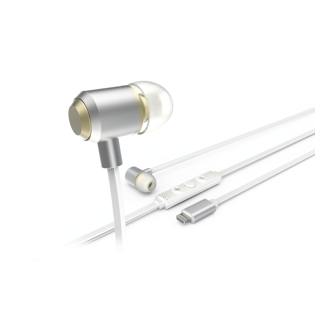 Hama 00177099 headphones/headset Wired In-ear Calls/Music Silver, White