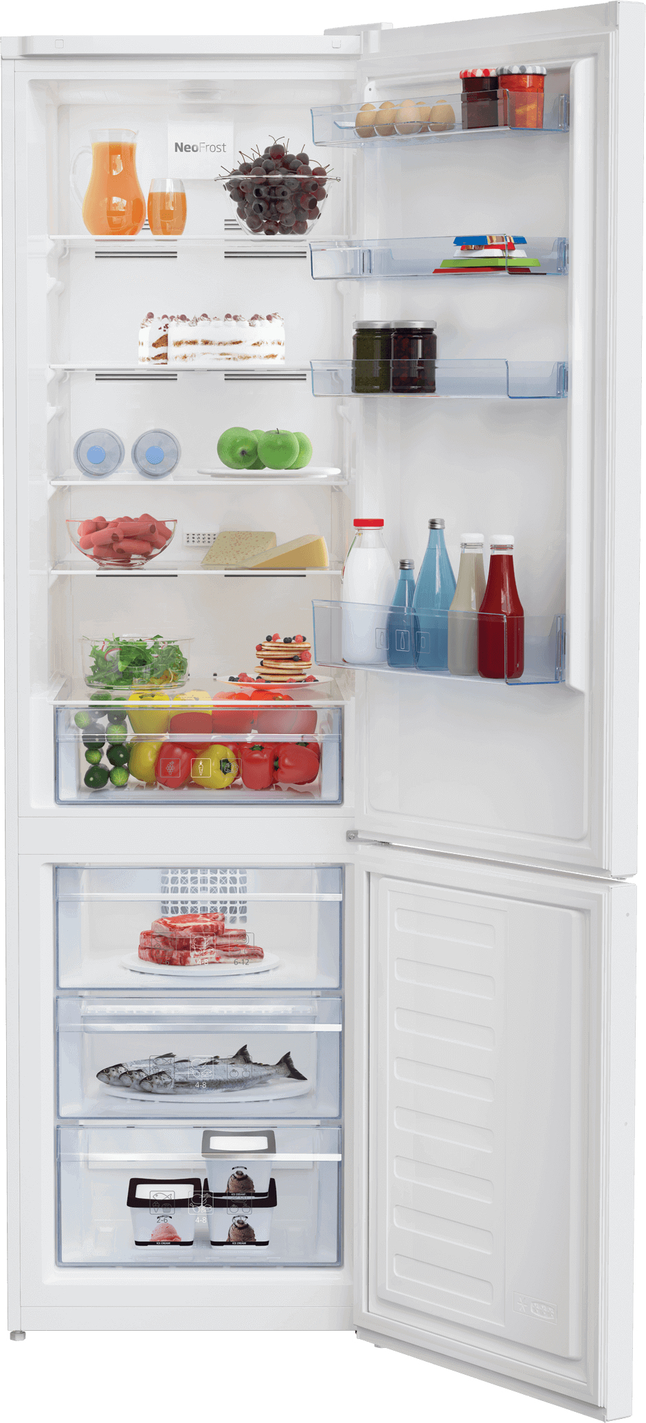 Beko RCNA406K30W fridge-freezer Freestanding – image 3