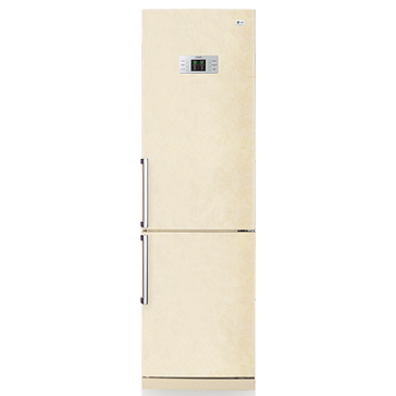 LG GR-B469BBQW fridge-freezer Freestanding Sand