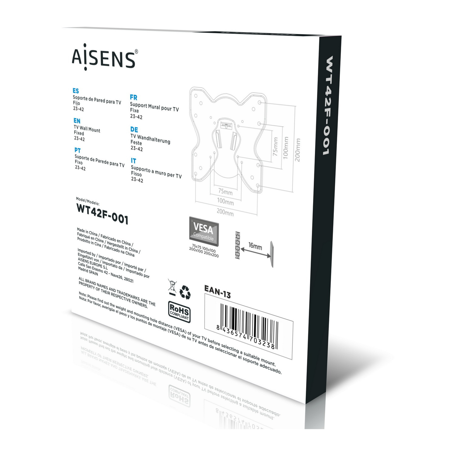 AISENS WT42F-001 TV mount/stand – image 8