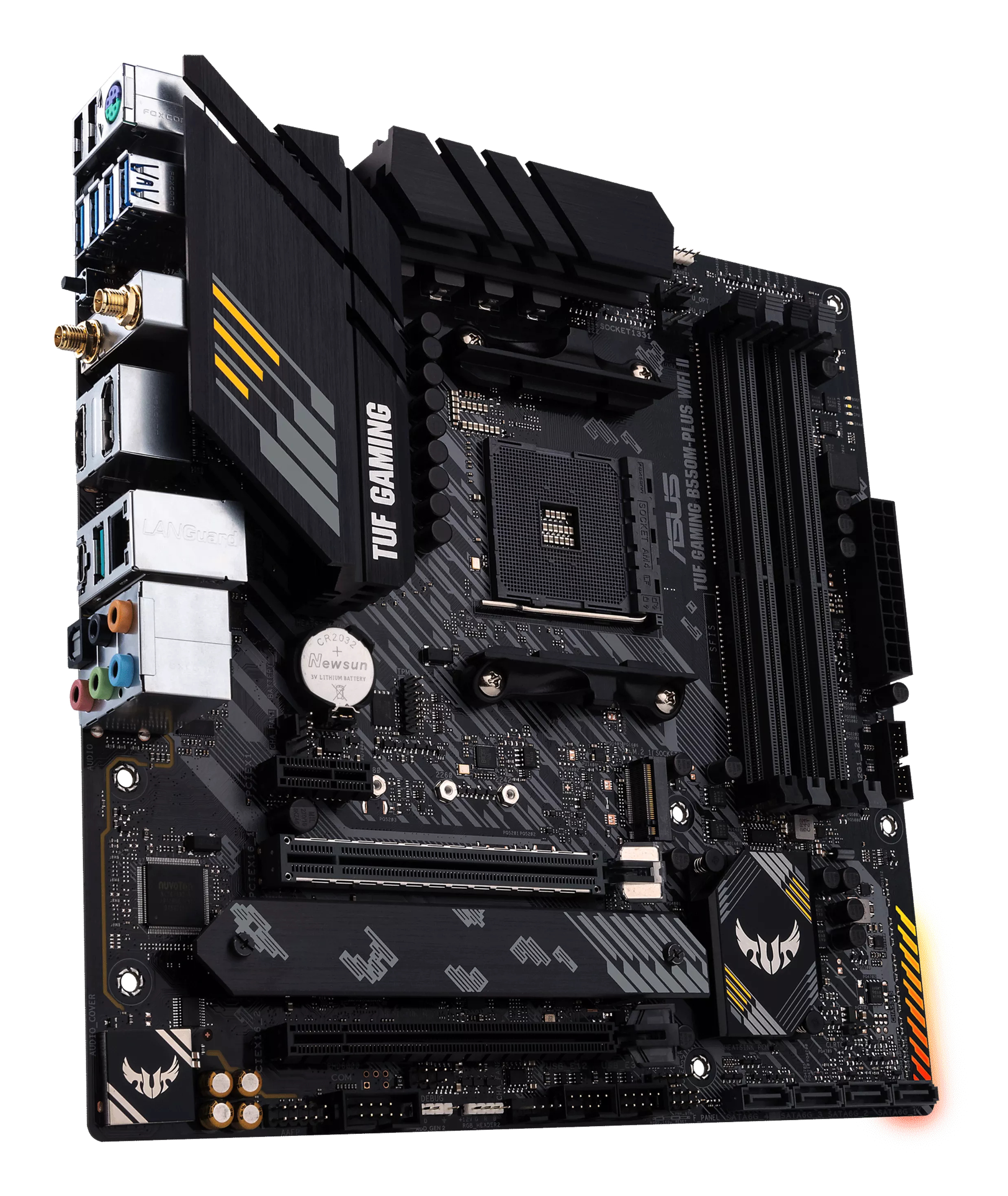 Tarjeta Madre ASUS TUF GAMING B550M-PLUS WIFI II - Socket AM4 - 4xDDR4 - 2133/3200/4866(OC) MHz - HDMI - DisplayPort - USB 2.0/3.2 - Micro ATX - TUF GAMING B550M-PLUS WIFI II Tarjeta Madre ASUS TUF GAMING B550M-PLUS WIFI II - Socket AM4 - 4xDDR4 - 2133/3200/4866(OC) MHz - HDMI - DisplayPort - USB 2.0/3.2 - Micro ATX - TUF GAMING B550M-PLUS WIFI II