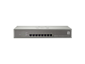 LevelOne 8-Port Fast Ethernet PoE-Plus Switch, 123.2W – image 2