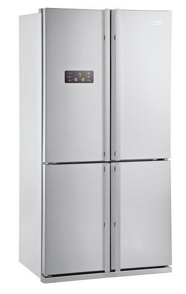 Beko GNE114632X side-by-side refrigerator Freestanding Stainless steel