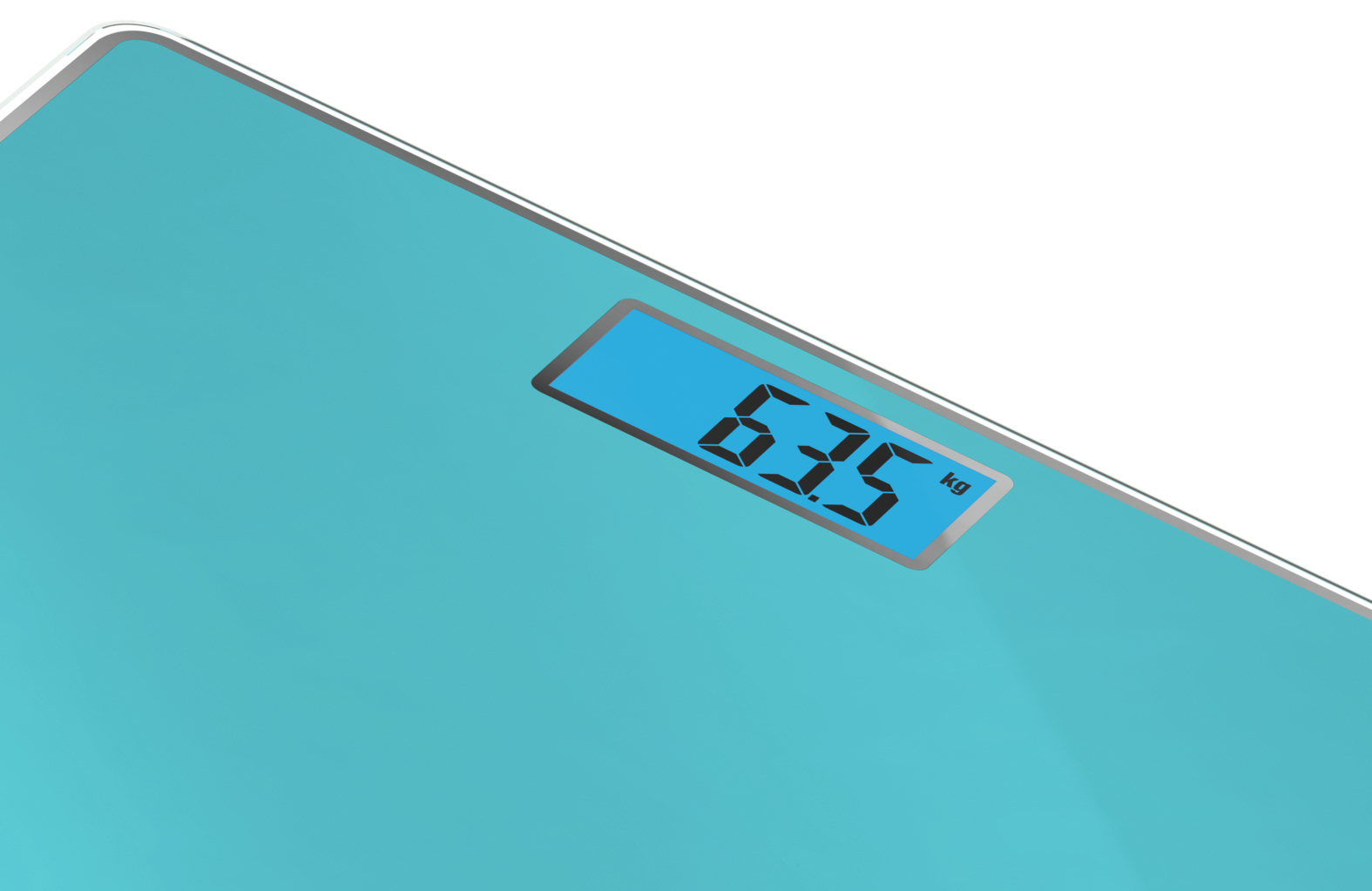 Rowenta Classic BS1503 Square Turquoise Electronic personal scale – image 3
