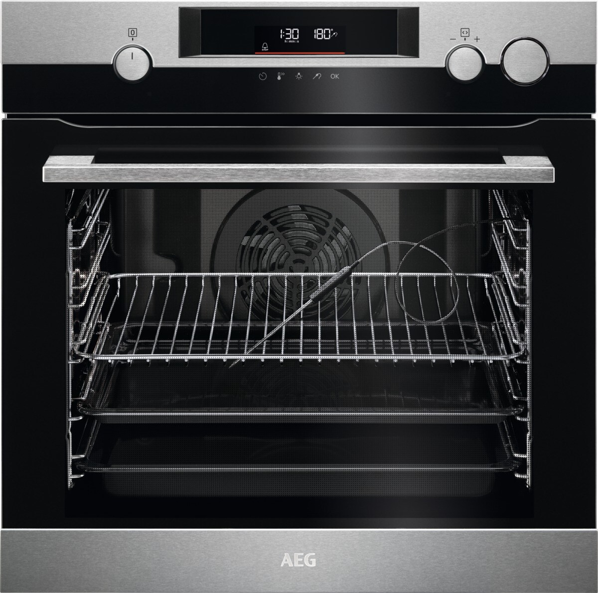 AEG BSK572360M Medium Black, Stainless steel Rotary, Touch – image 1