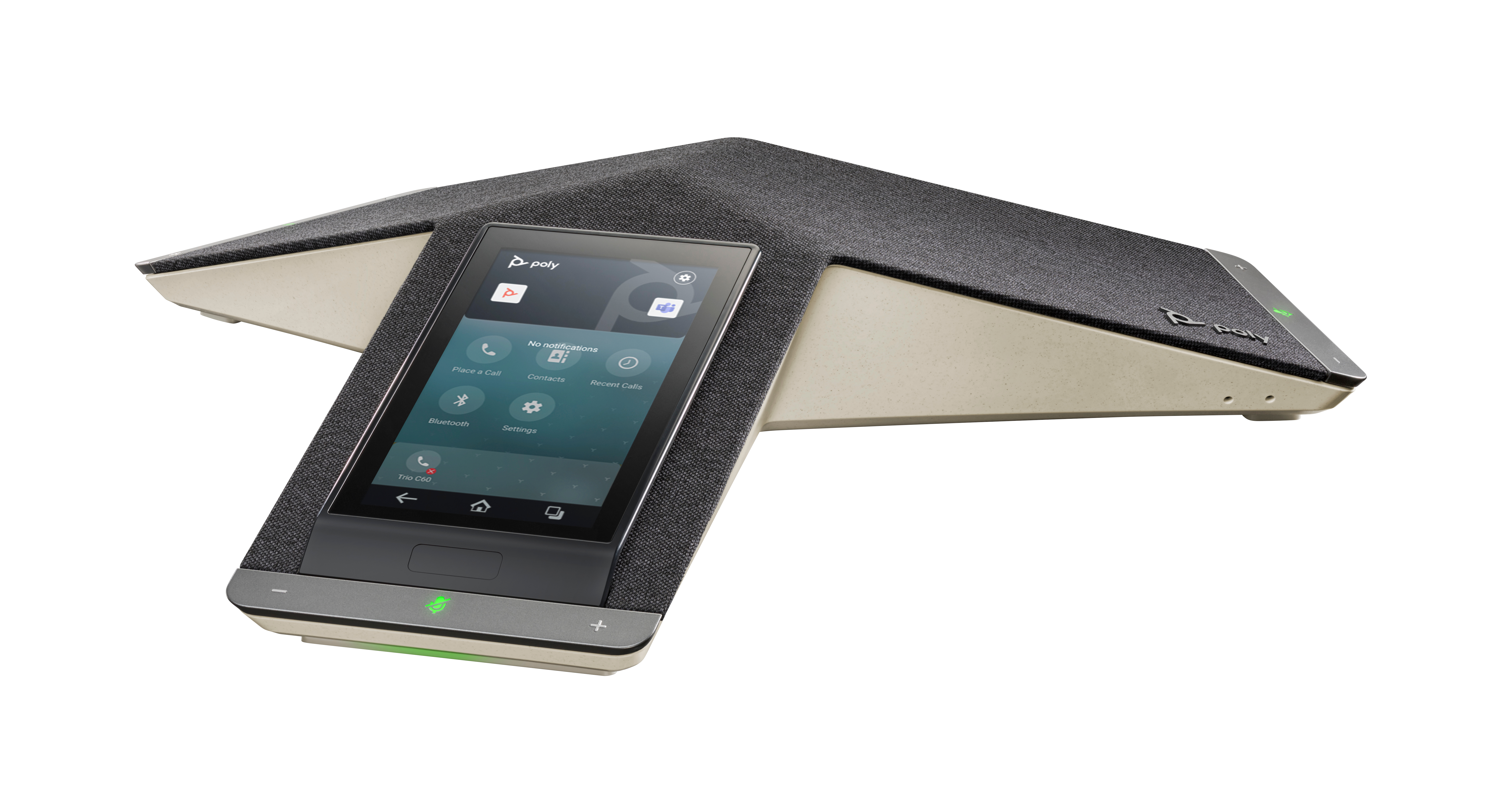HP Poly Trio C60 IP Conference Phone Full Radio and PoE-enabled. Product colour: Black, Display resolution: 720 x 1280 pix