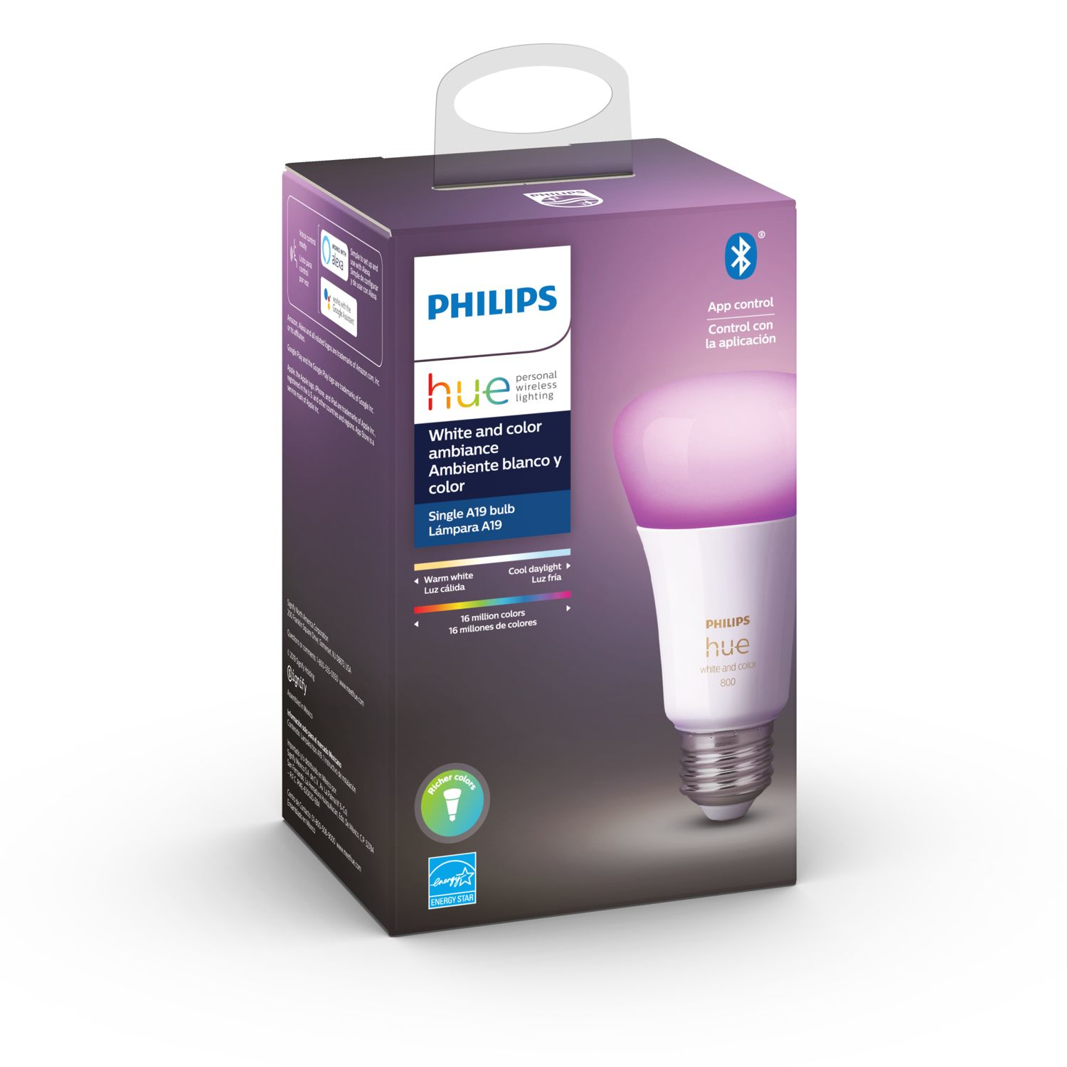 Philips by Signify Philips Hue White and colour ambience 046677548483 Smart bulb Bluetooth/Zigbee – image 3