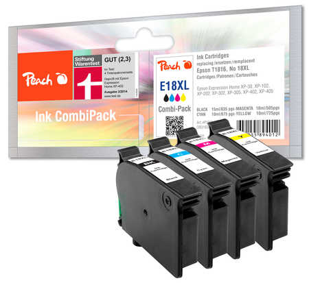 Peach 316387 ink cartridge 4 pc(s) Black, Cyan, Magenta, Yellow