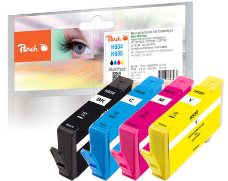 Peach PI300-618 ink cartridge 3 pc(s) Compatible Standard Yield Black, Cyan, Magenta