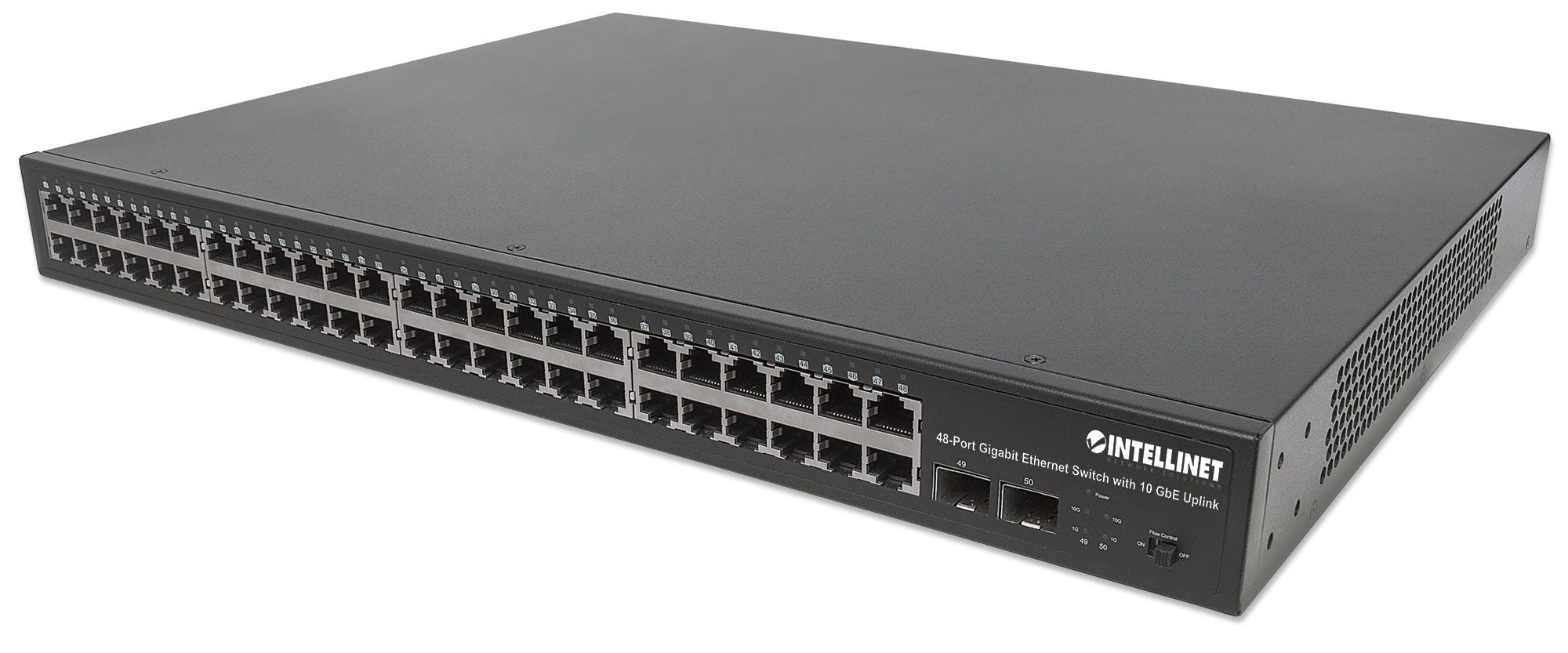 Intellinet 48-Port Gigabit Ethernet Switch with 10 GbE Uplink