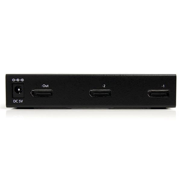StarTech.com 2 Port DisplayPort Video Switch with Audio & IR Remote Control – image 3