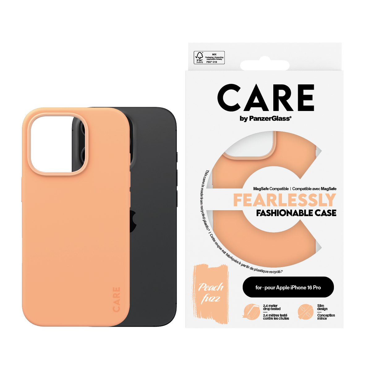 PanzerGlass CARE by PanzerGlass® Fashionable Case Peachy w. MagSafe iPhone 16 Pro – image 2
