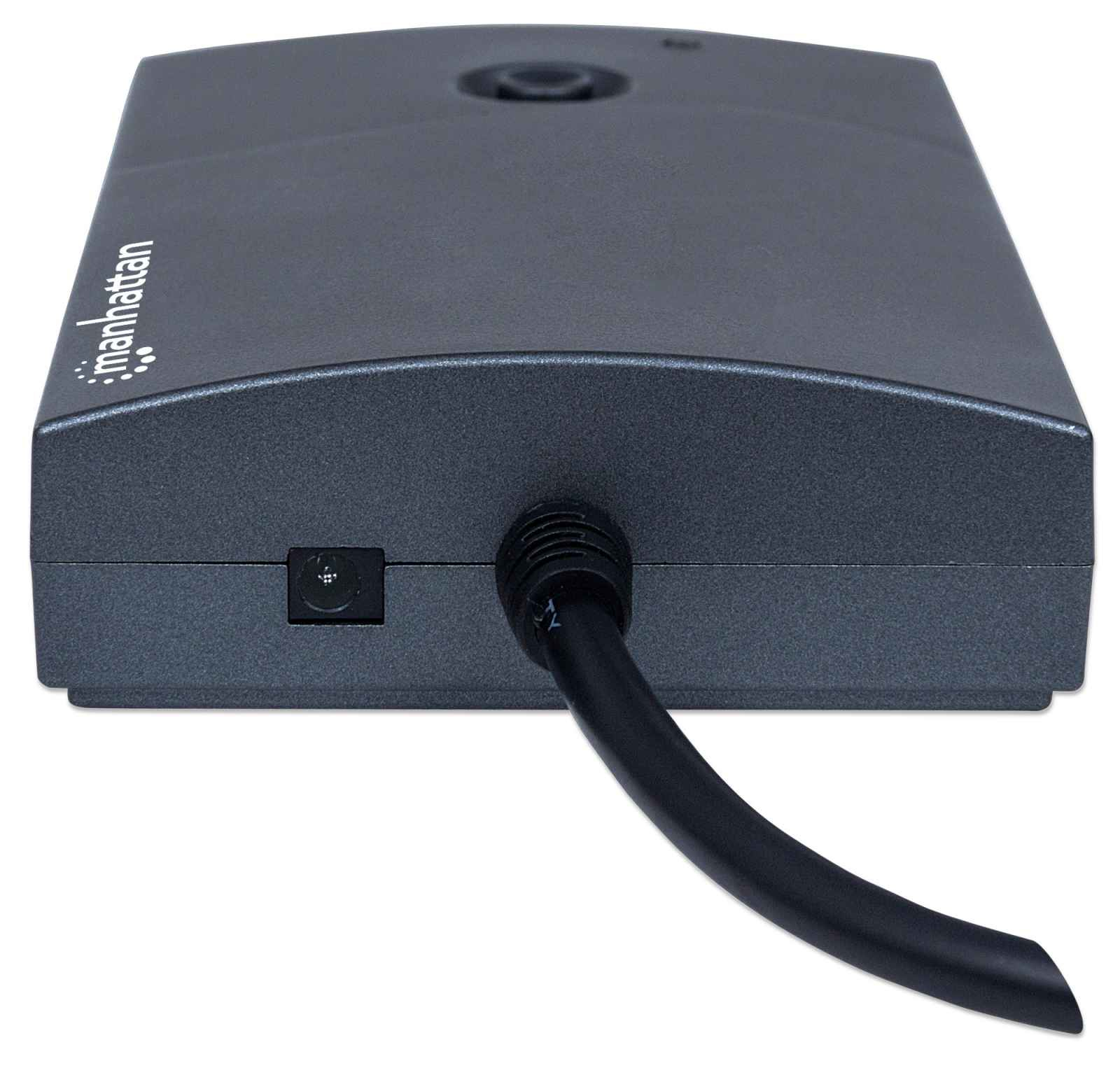 Manhattan USB 2.0 Desktop USB Hub, 13 x USB 2.0 ports, AC or Bus Power, Multiple Transaction Translator, 2.4A Fast Charge Capable, Black, Boxed (Euro 2-pin plug – image 7