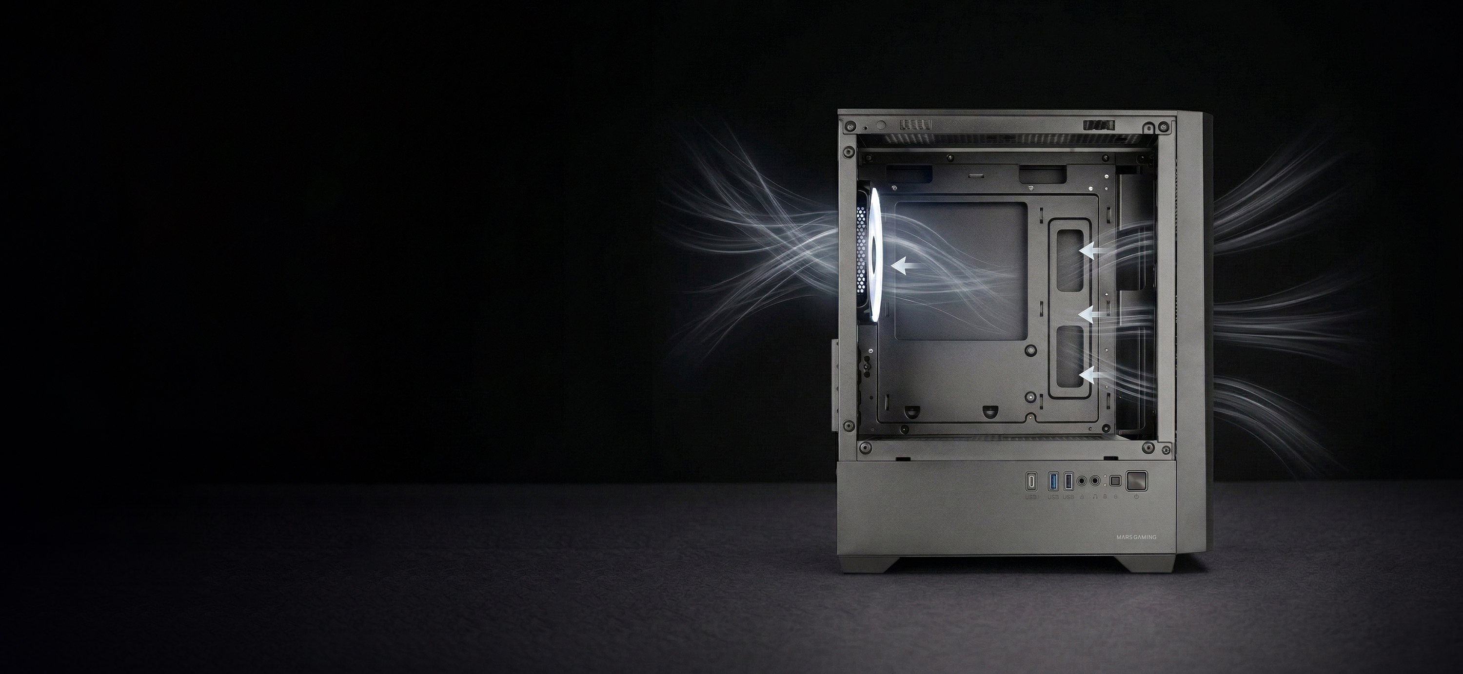 Mars Gaming MCVECTOR computer case Mini Tower Black image 11