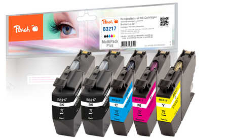 Peach PI500-225 ink cartridge 5 pc(s) Compatible Standard Yield Black, Cyan, Magenta, Yellow
