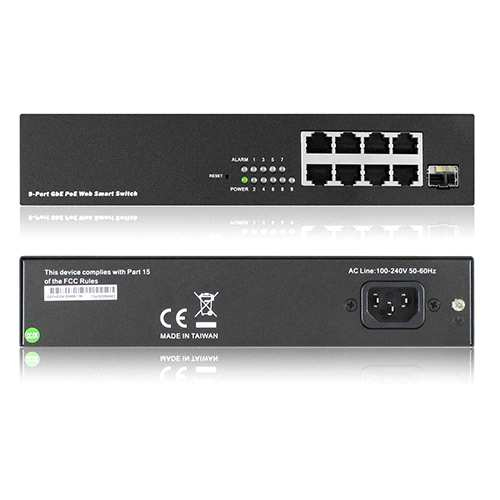 ICY BOX IB-POE20908-S8 Gigabit Ethernet (10/100/1000) Power over Ethernet (PoE) Black – image 2