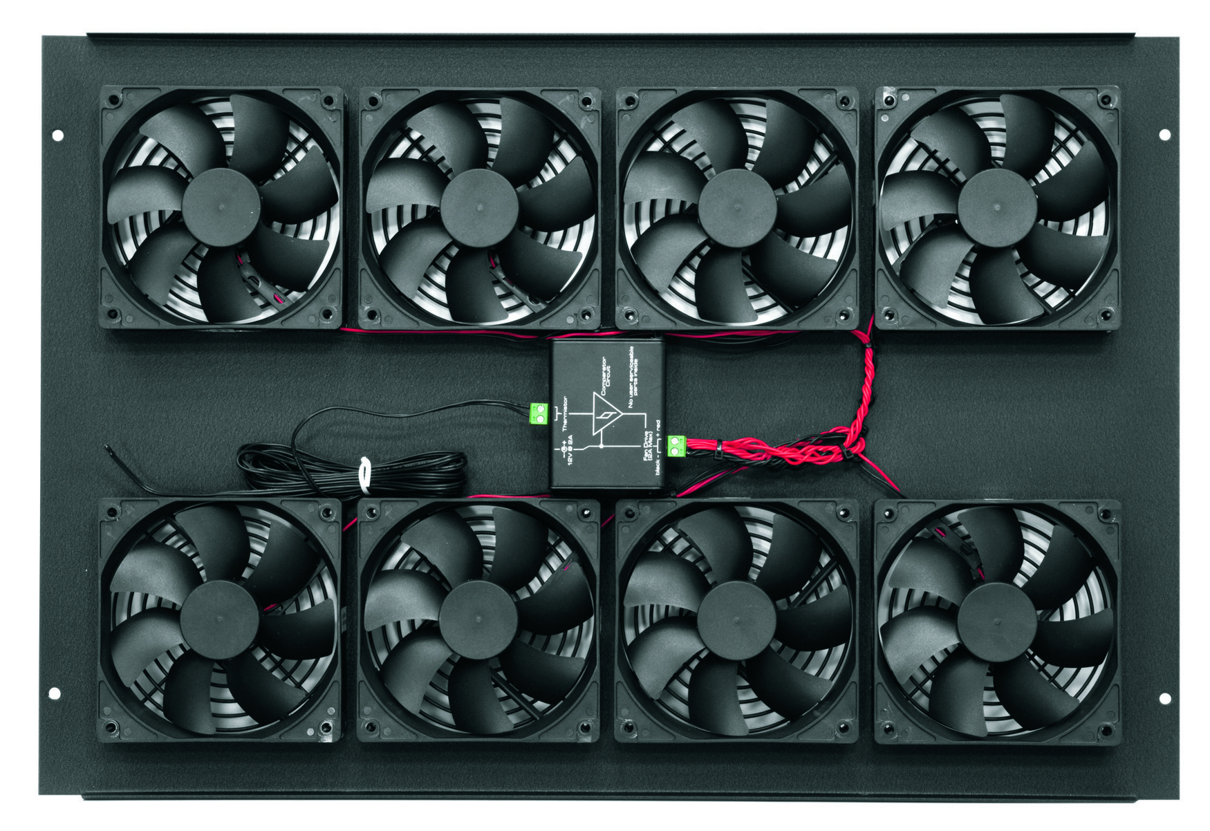 Middle Atlantic 552 CFM Fan Top, with Controller 220 - 240VAC for BGR Series