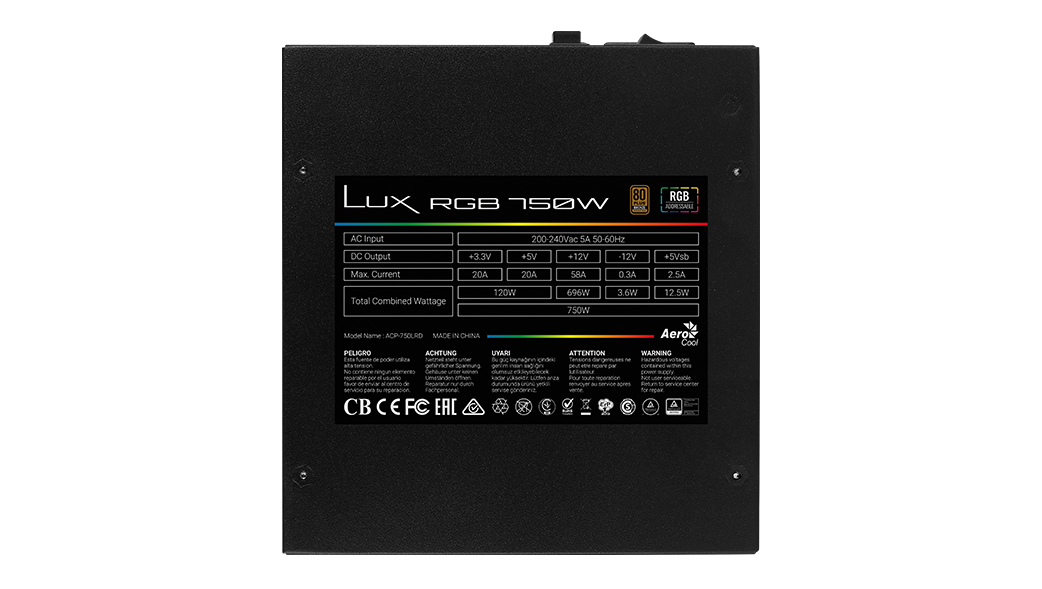 Aerocool Lux RGB 750W – image 9