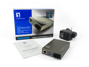 LevelOne 10/100BASE-TX to 100BASE-FX SMF SC Converter, TS-1000, 30km – image 6