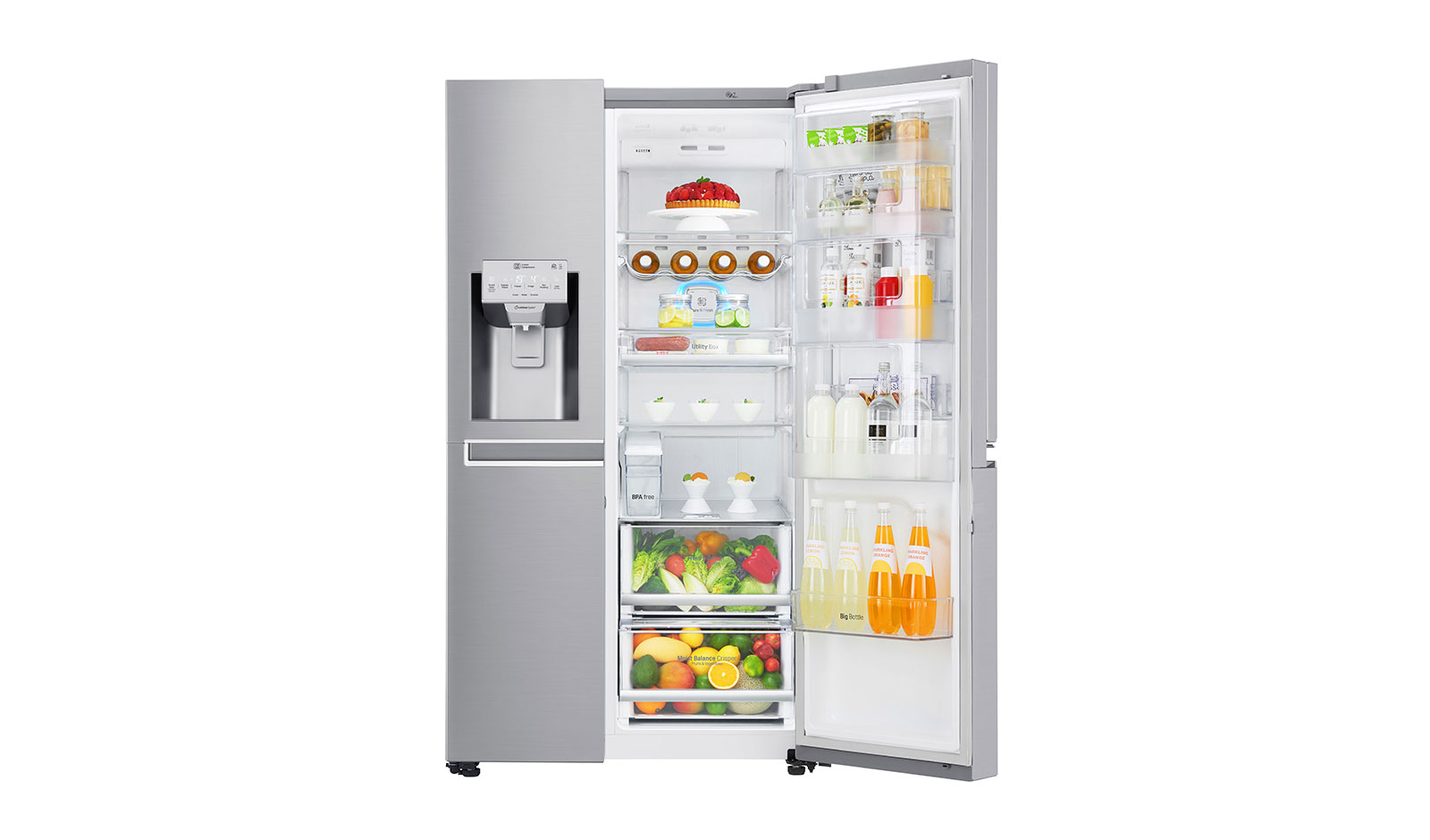LG GSJ961NEAZ side-by-side refrigerator Freestanding – image 4