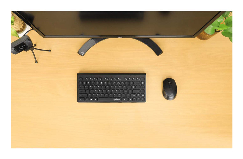 Manhattan 12 Multimedia/Function Keys, USB-A Nano Receiver, Compact, Low-Profile Format, for PC and Laptop, Black – image 7