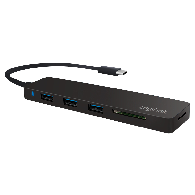 LogiLink UA0312 laptop dock/port replicator USB 3.2 Gen 1 (3.1 Gen 1) Type-C Black