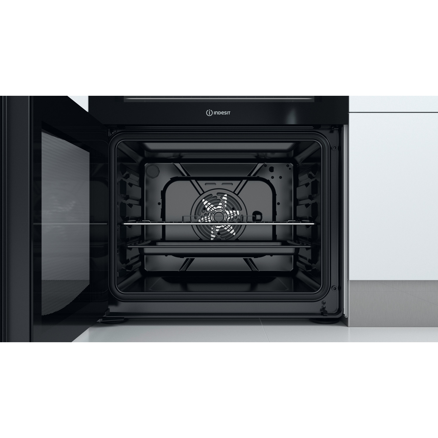 Indesit ID67V9KMW/UK cooker Freestanding cooker Electric Ceramic hob White – image 8