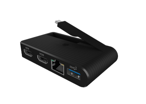 ICY BOX IB-DK4029-CPD USB 3.2 Gen 1 (3.1 Gen 1) Type-C Черный