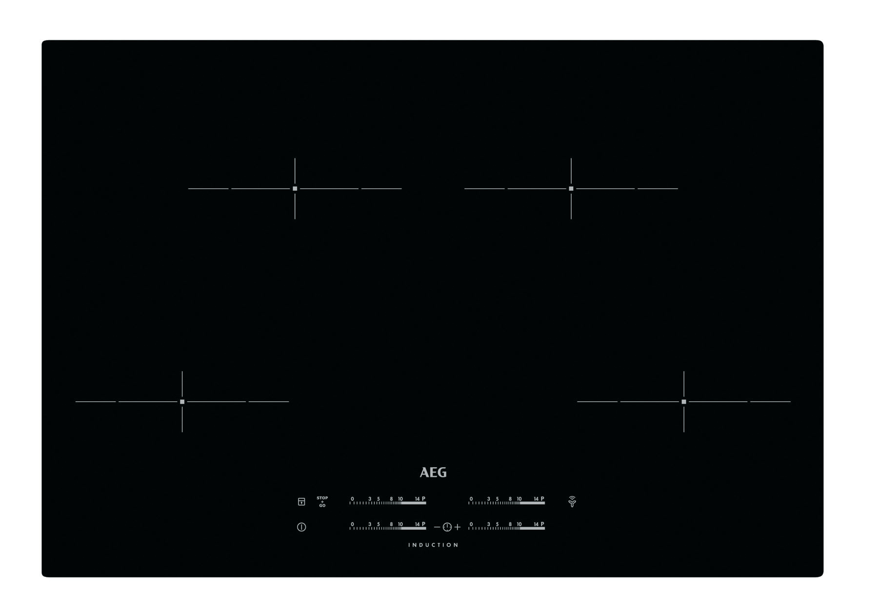 AEG HK854401IB Black Built-in Zone induction hob 4 zone(s) – image 1