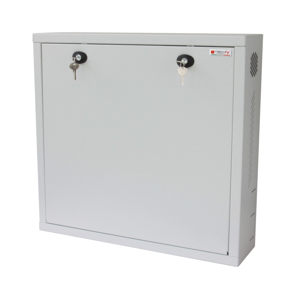 Techly ICRLIM08 rack cabinet 1U Wall mounted rack Grey – image 3