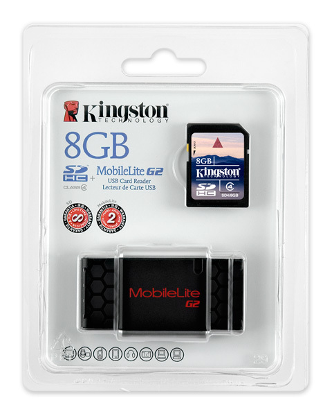Kingston Technology USB 2.0 Card reader + 8GB SDHC – image 5