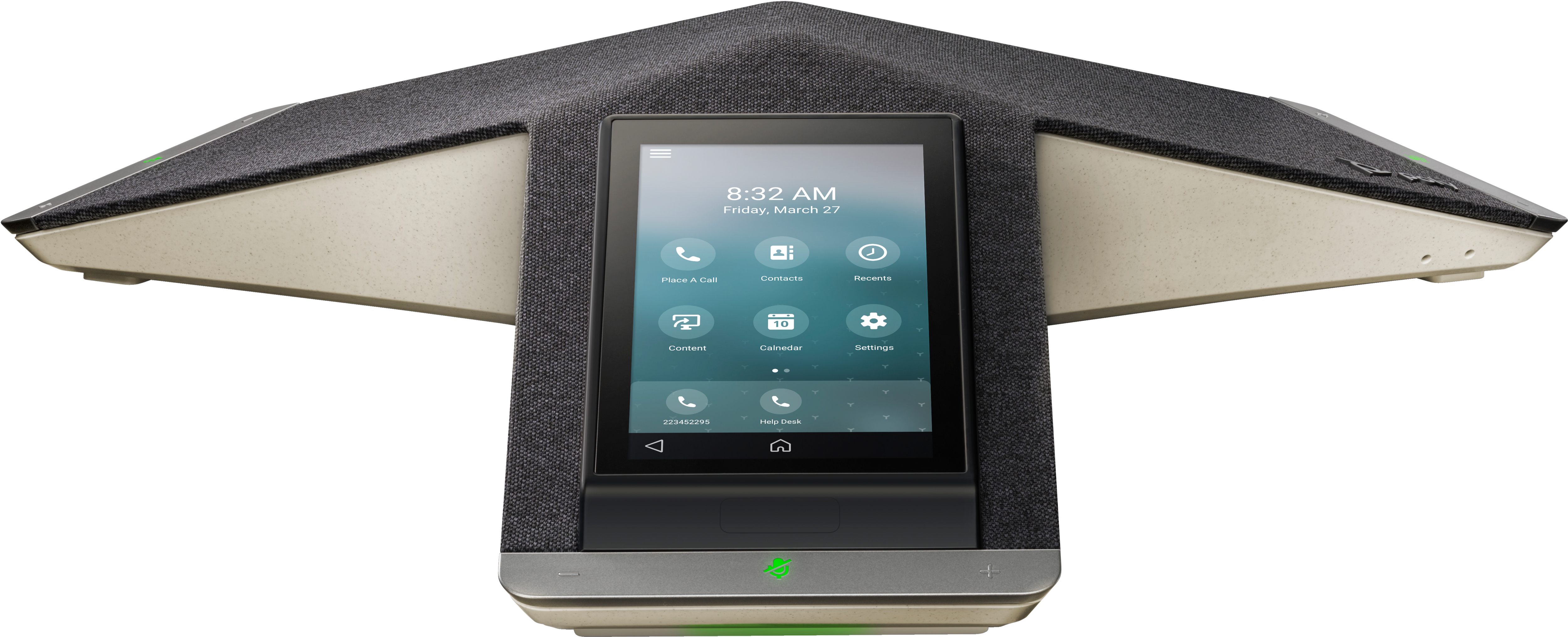 HP Poly Trio C60 IP Conference Phone Full Radio and PoE-enabled. Product colour: Black, Display resolution: 720 x 1280 pix