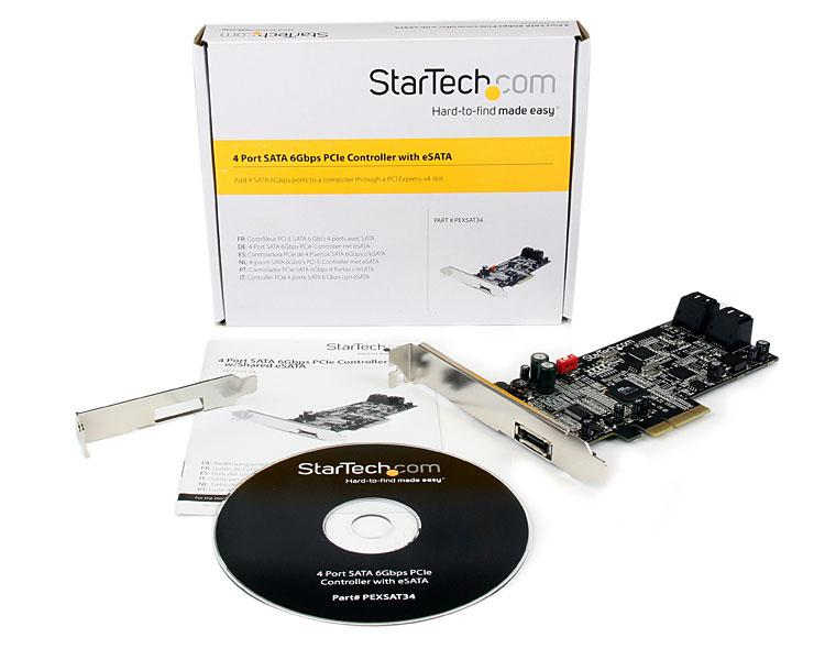 StarTech.com 4 Port PCI Express SATA III (6Gbps) Controller Card w/ eSATA - PCIe x4 – image 5