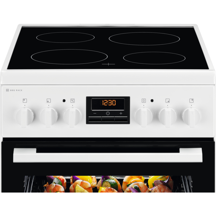 Electrolux LKR540202W Freestanding cooker Electric Ceramic hob Black, White – image 2