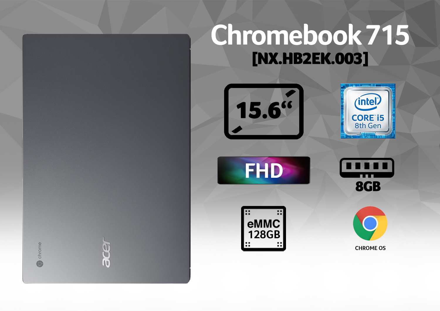 Acer Chromebook CB715-1W-5433 Intel® Core™ i5 i5-8250U – image 9