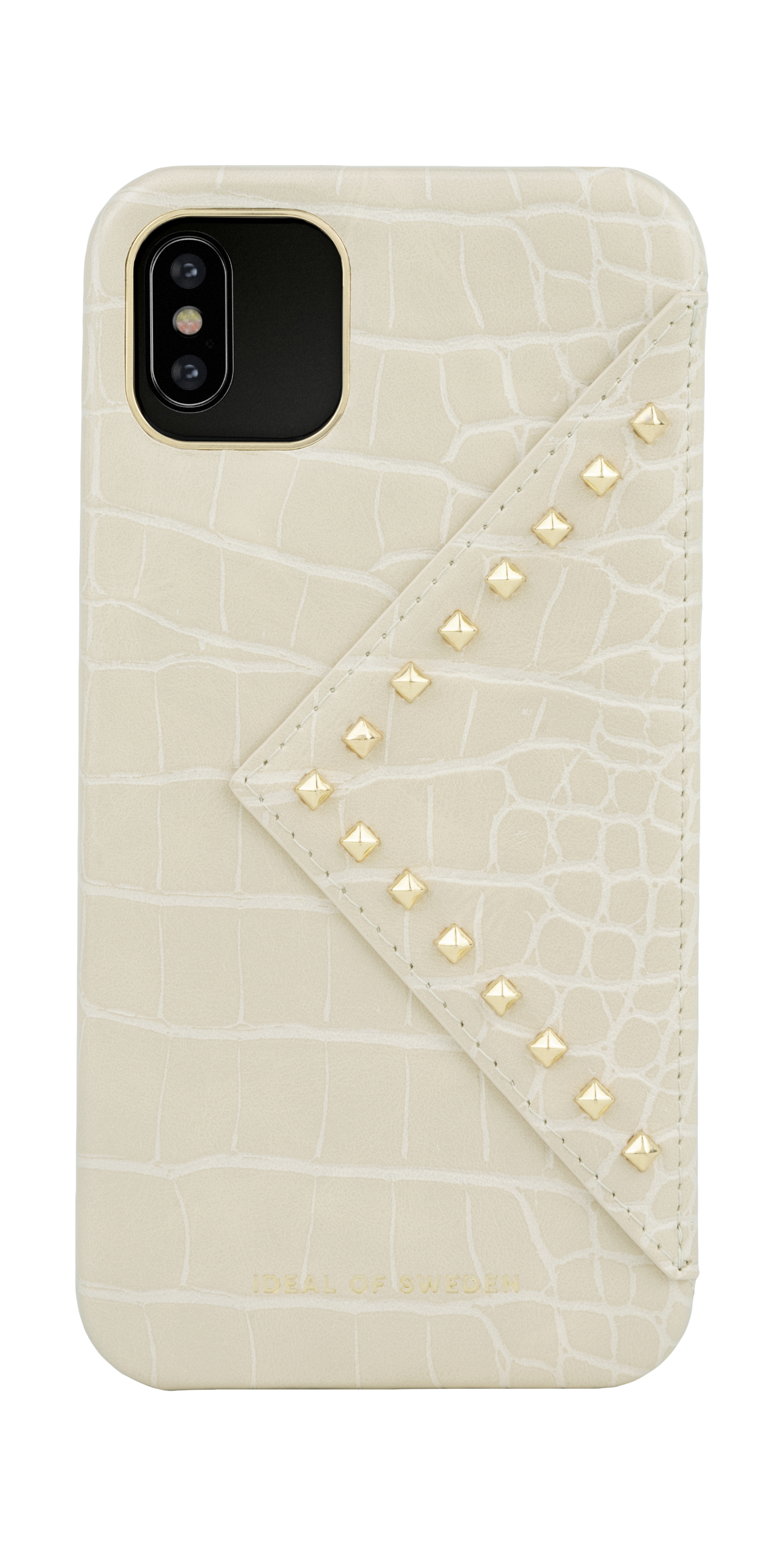 iDeal of Sweden Statement Case iPhone 11PM/XSM Beatstuds Cream Croco – image 3
