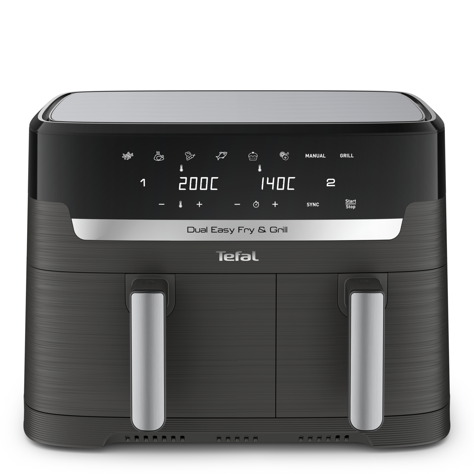 Tefal Dual Easy Fry & Grill EY905B Double – image 2