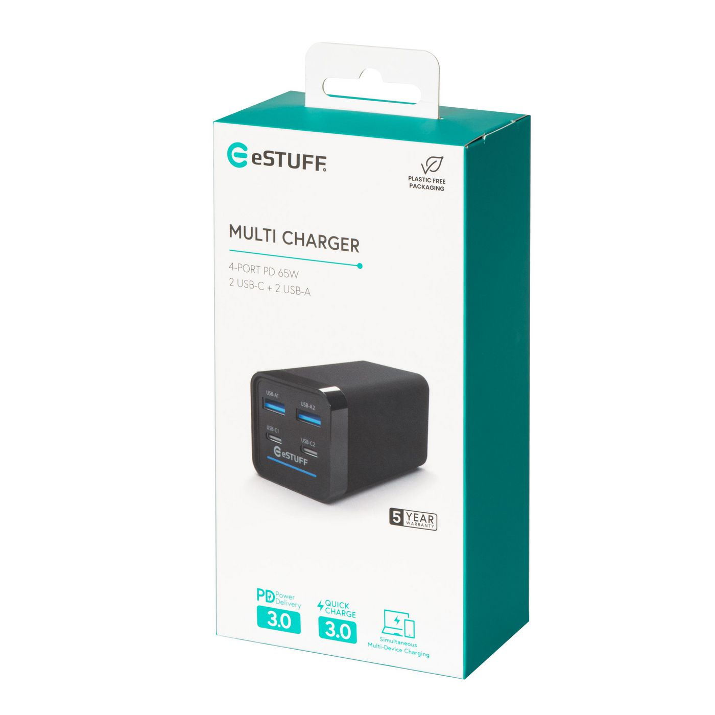 eSTUFF ES635200 mobile device charger Laptop Black AC Fast charging Indoor – image 9