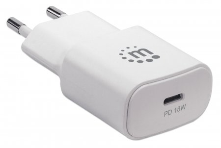 Manhattan Wall/Power Mobile Device Charger (Euro 2-pin), USB-C Port, up to – image 2