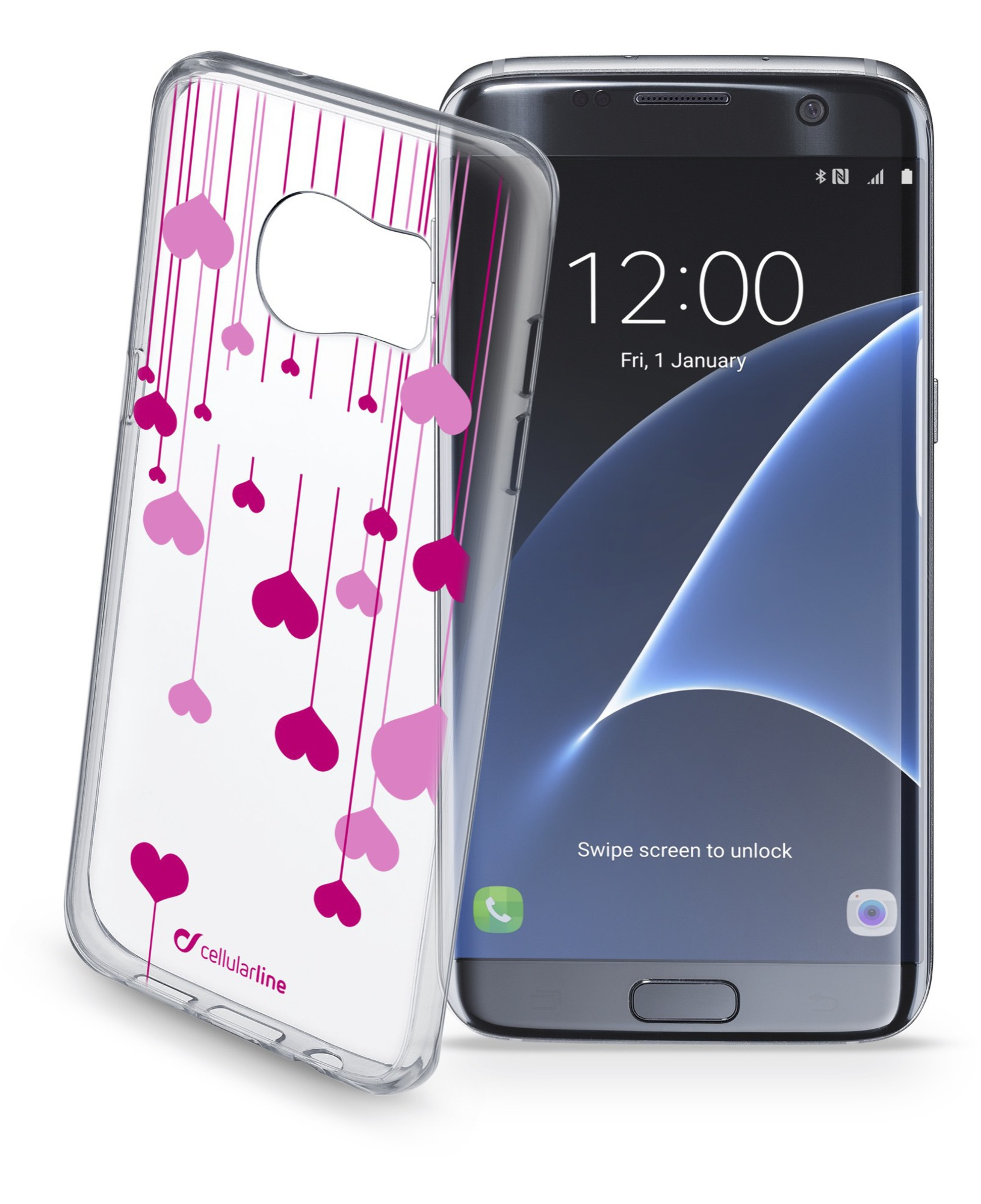 Cellularline Style Case Heart - Galaxy S7 Edge