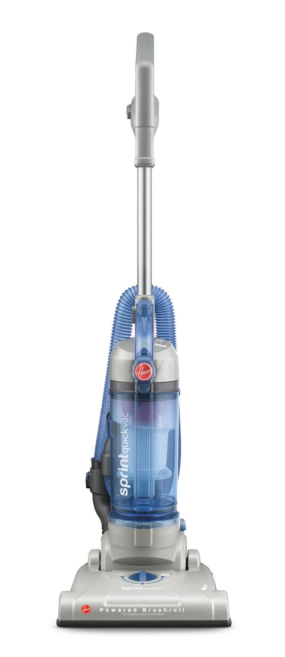 Hoover UH20040 stick vacuum/electric broom Upright vacuum Dry HEPA Bagless Blue, Grey