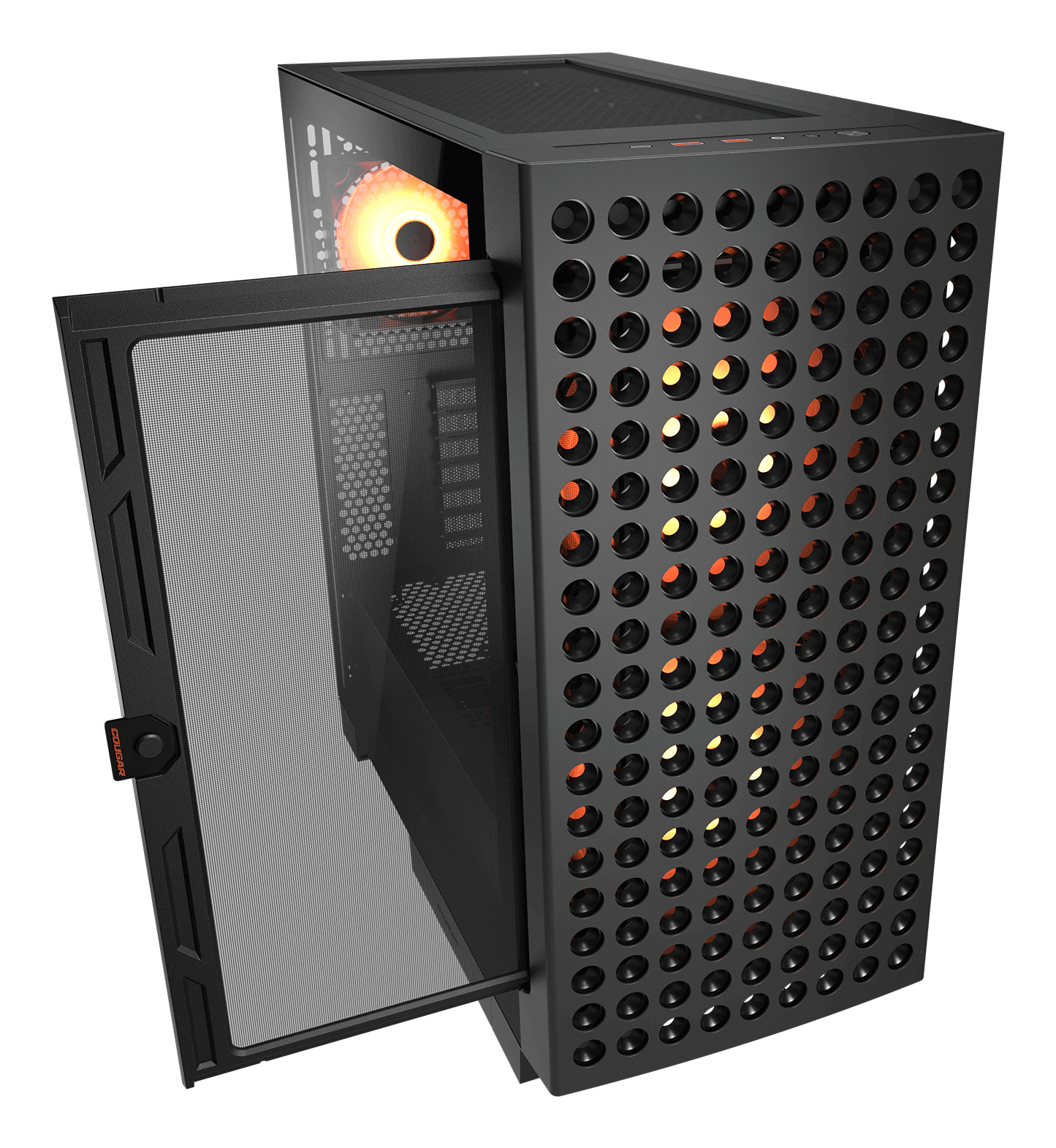 COUGAR Midi Tower Case, Airface ECO, ARGB, Black – image 3