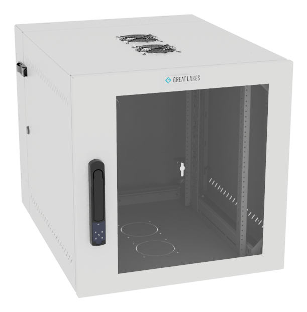 Vertiv VR Rack GL24WMCMP-W-SE-AF-00 cabinet 12U Wall mounted White