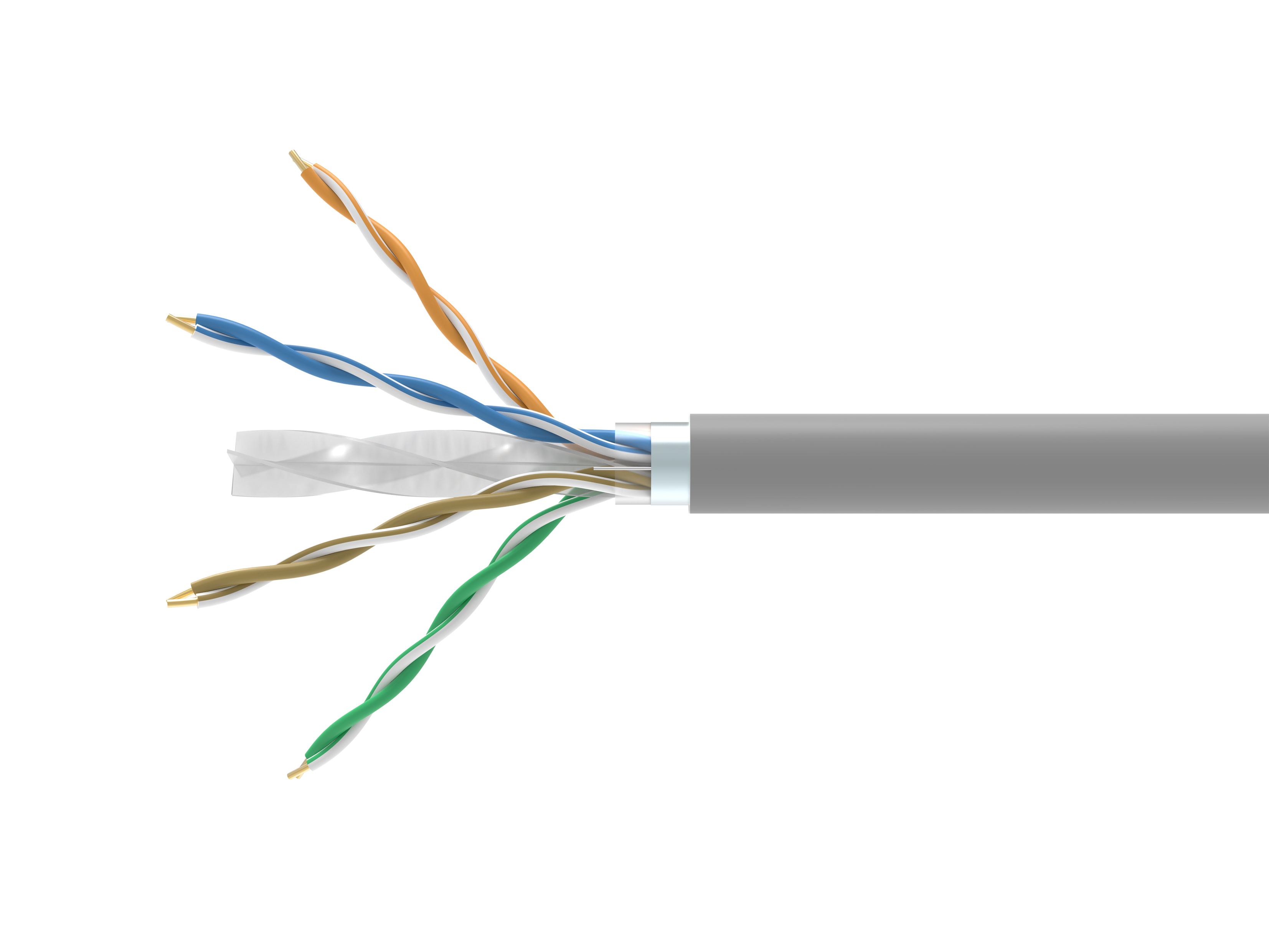 Equip Instal.Kab Cat6       F/UTP ECA   305.00m    grau LSZH