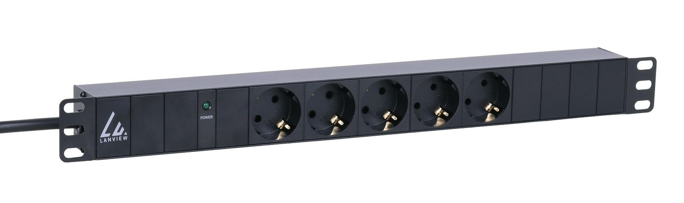 Lanview LVR261816S power distribution unit (PDU) 5 AC outlet(s) 1U Black – image 2
